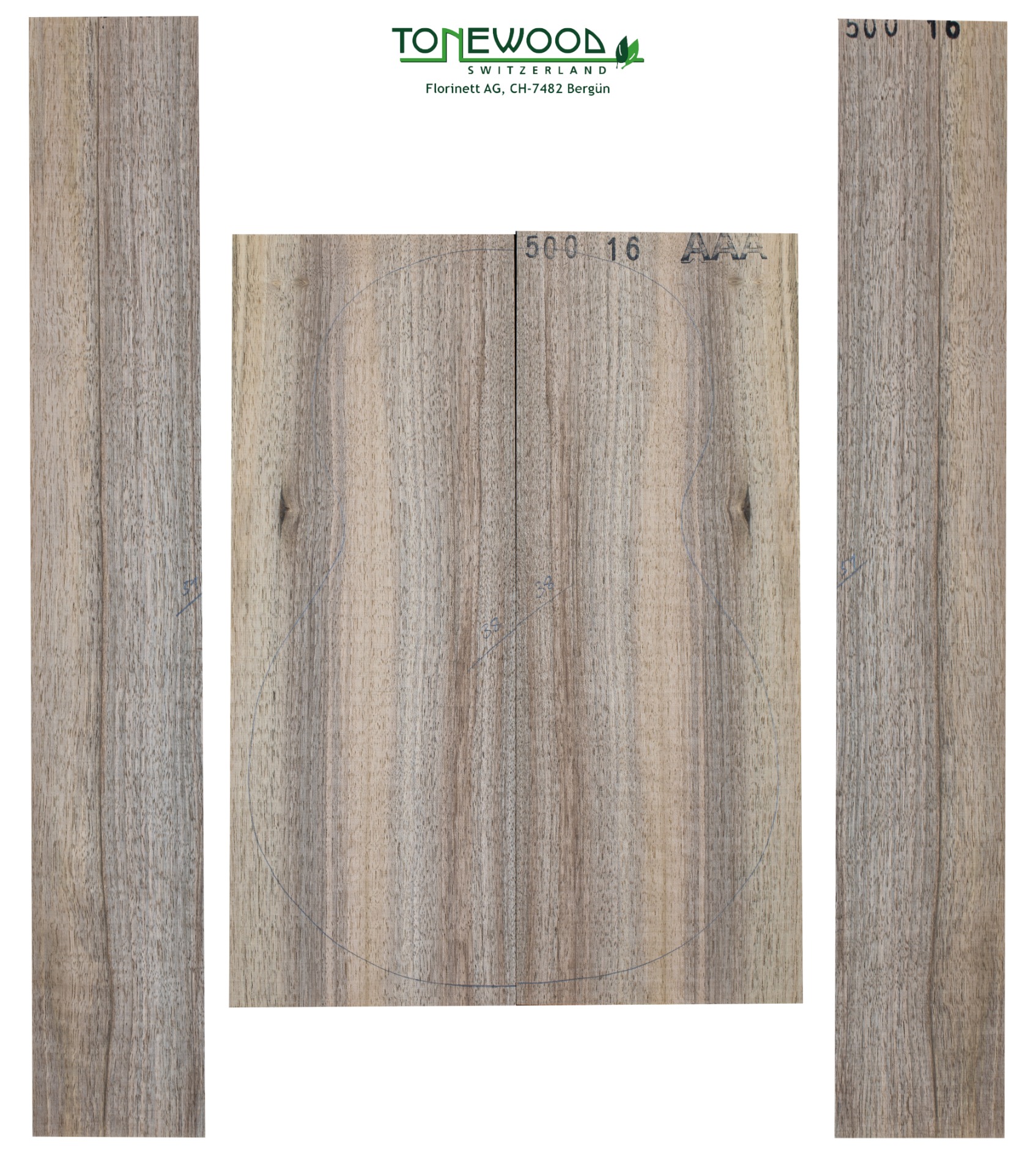 Back/Sides (Hardwood) For Mandolin, Bouzouki & Ukulele